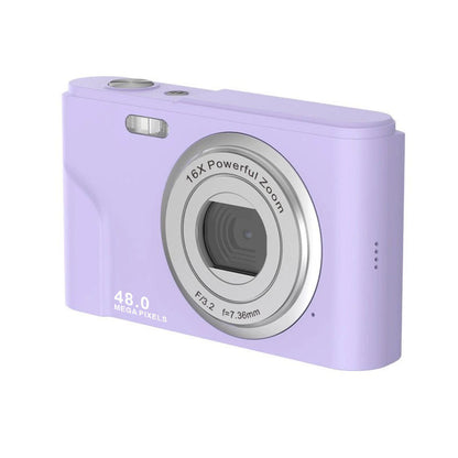 HD Mini Digital Camera with 48MP Photo and 16X Zoom