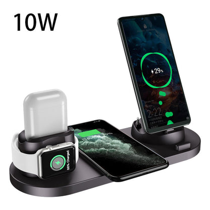 Fast 6 in 1 Wireless Charger Dock for iPhone Apple Watch AirPods