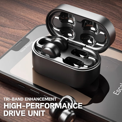 Wireless Open-Ear Clip-On Earbuds with Charging Case