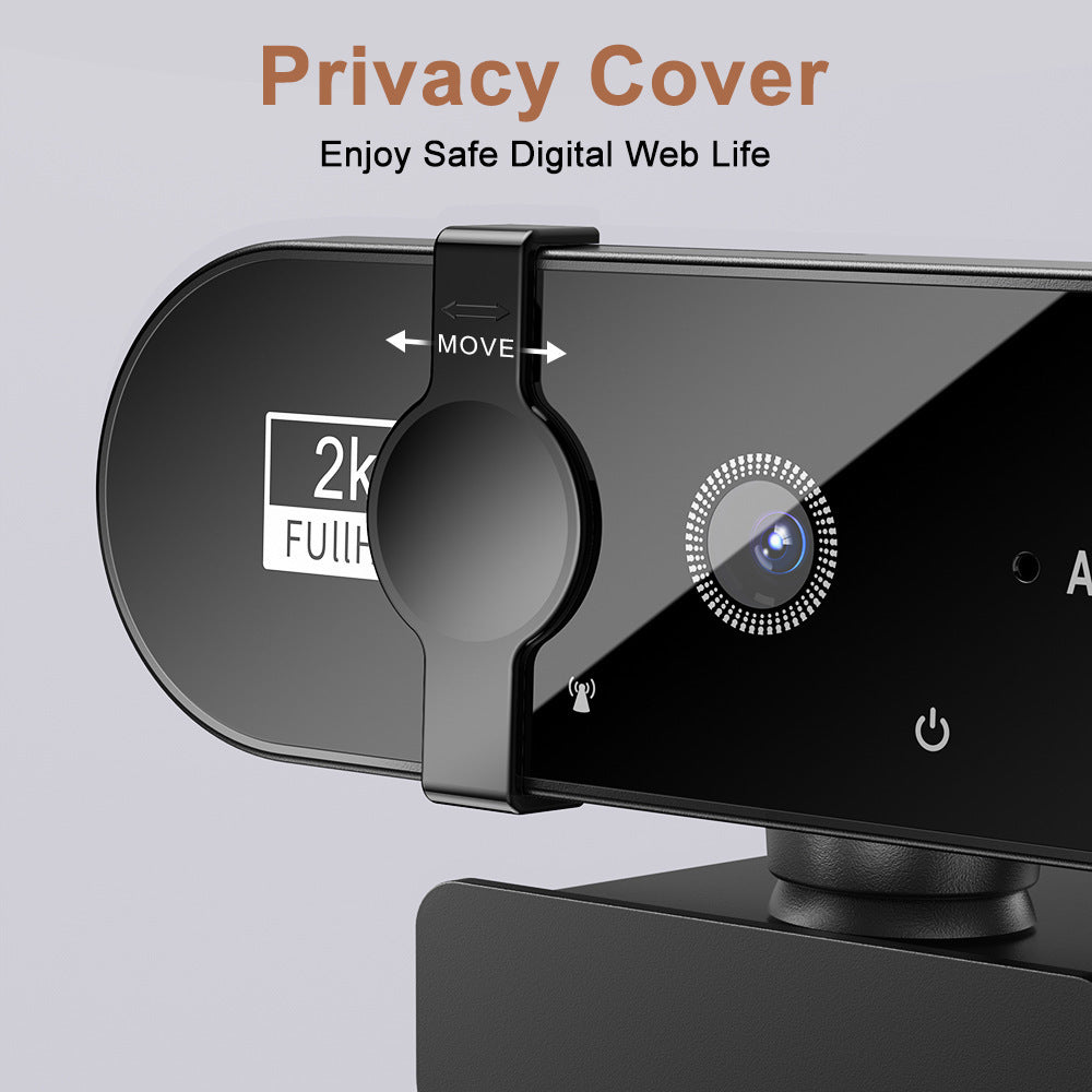 USB 1080P Webcam with Auto Focus and Rotatable Clip