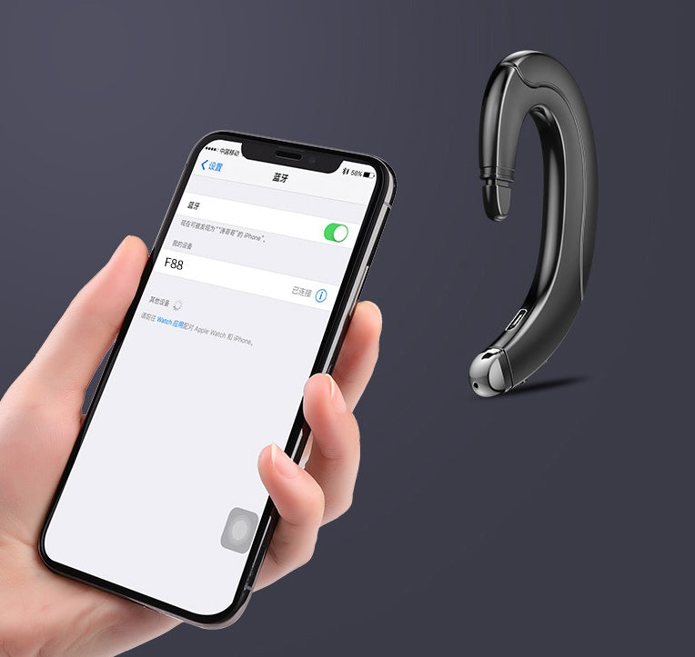 Wireless Bluetooth Earphone with Ear Hook for Sports & Calls