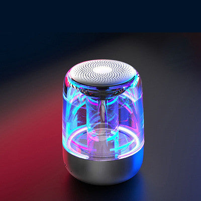 Portable Bluetooth Speaker with Colorful LED Light & Powerful Bass