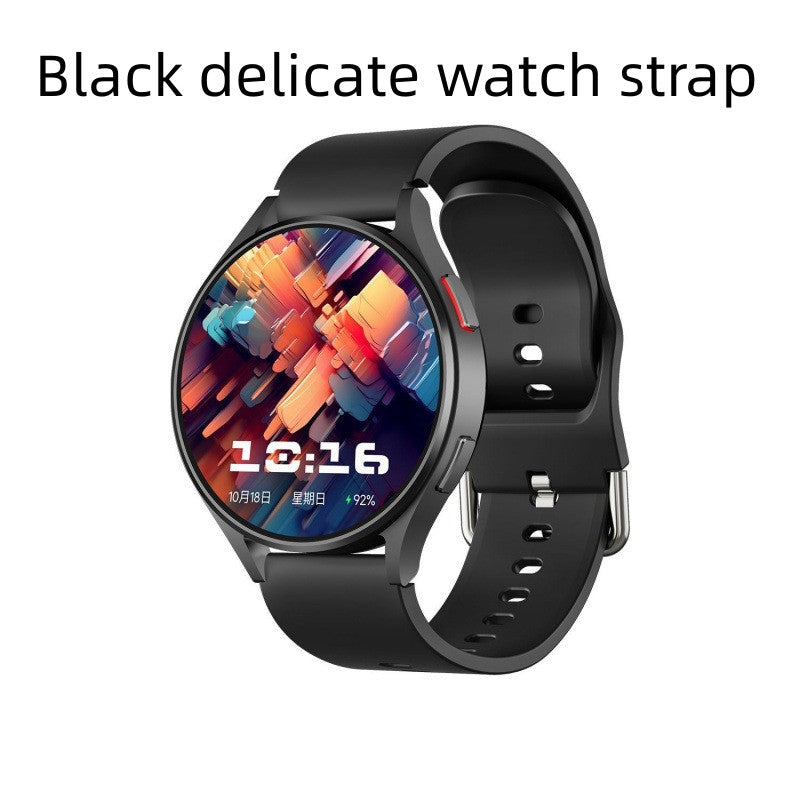 Fashionable Smart Watch with Silicone and Steel Strap