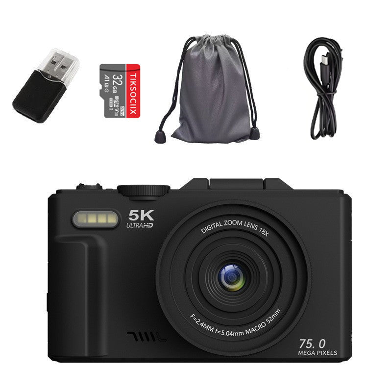 4K Digital Camera with WiFi Transfer and Flip Screen