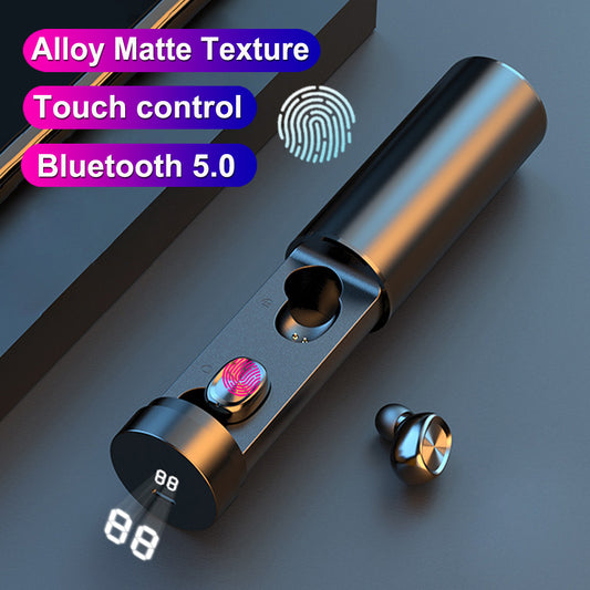 Bluetooth 5.0 Wireless Earbuds with Touch Control and LED Display