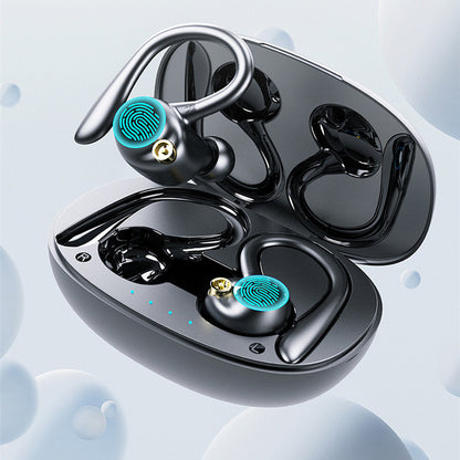 Wireless Bluetooth Earbuds with Ear Hooks and Waterproof Design