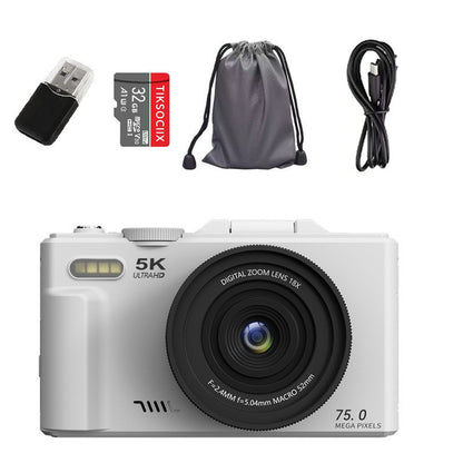 4K Digital Camera with WiFi Transfer and Flip Screen