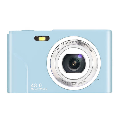 HD Mini Digital Camera with 48MP Photo and 16X Zoom