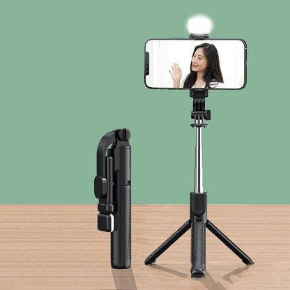 Bluetooth Selfie Stick Tripod with Light for Live Streaming