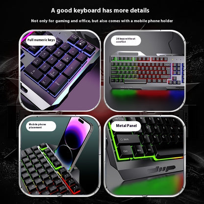 RGB Gaming Keyboard and Mouse Combo for PC