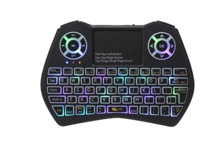 Mini Wireless RGB Keyboard with Touchpad for Smart TV and PC