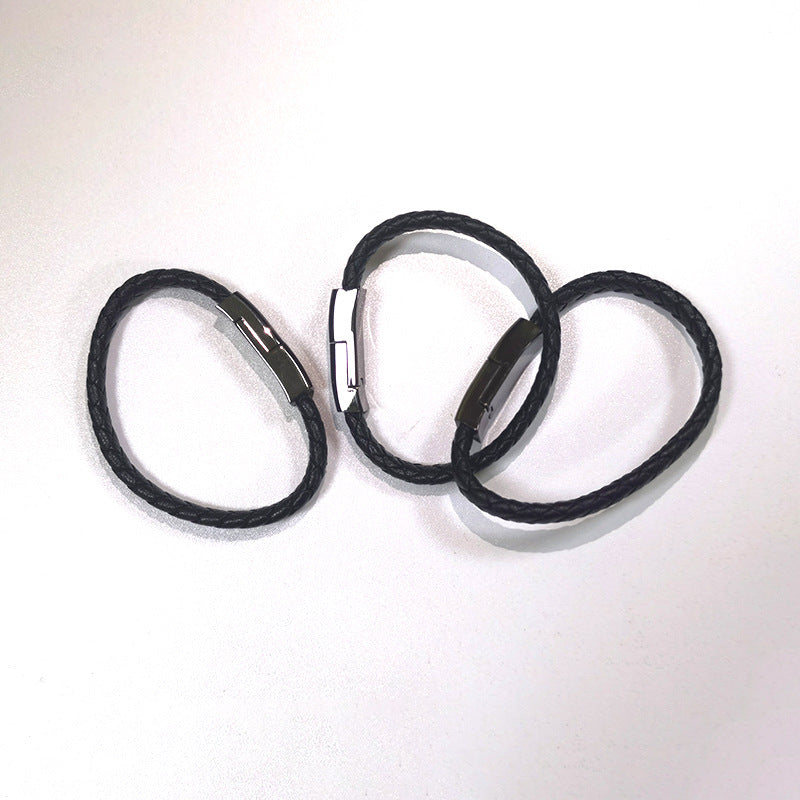 bracelet USB charging cable for iphone, android and type-C devices