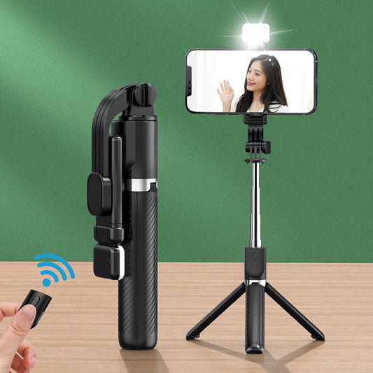 Bluetooth Selfie Stick Tripod with Light for Live Streaming