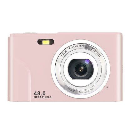 HD Mini Digital Camera with 48MP Photo and 16X Zoom