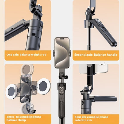 Selfie Stick Tripod with Camera Stabilizer and Bluetooth Remote