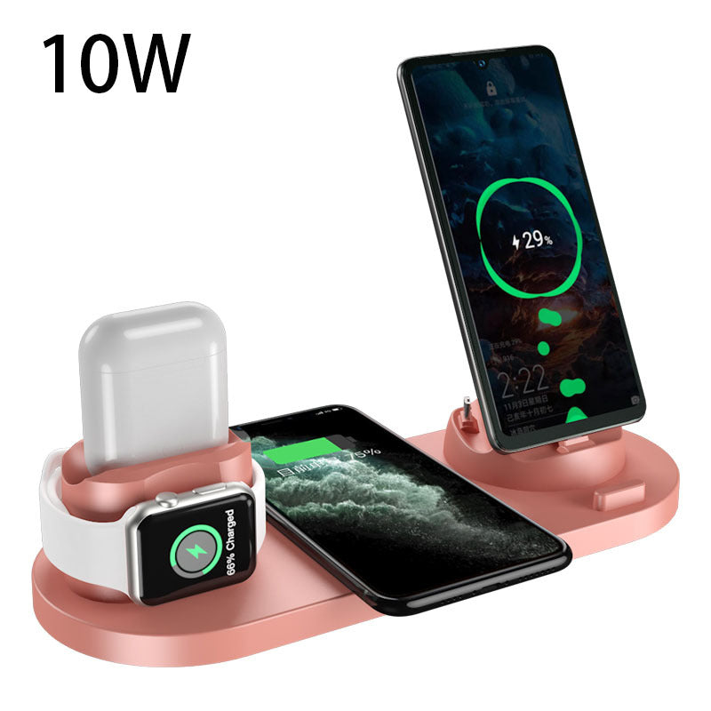 Fast 6 in 1 Wireless Charger Dock for iPhone Apple Watch AirPods