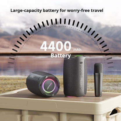 Portable Bluetooth Karaoke Speaker with Wireless Microphone