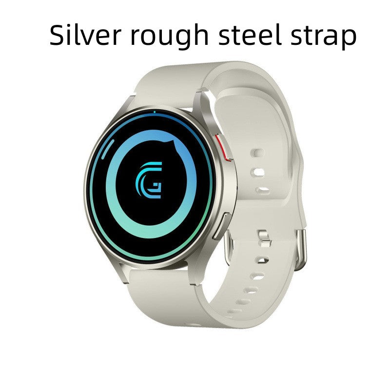 Fashionable Smart Watch with Silicone and Steel Strap