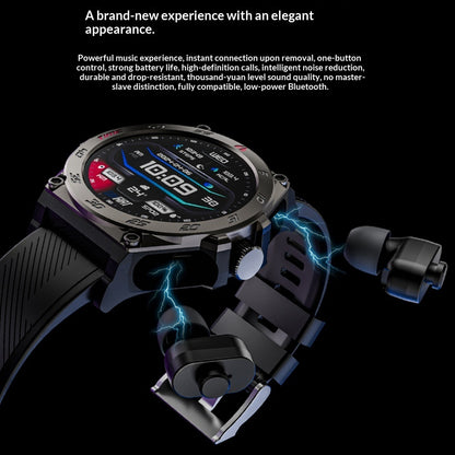 Smartwatch with Bluetooth Calling and Built-in TWS Earbuds