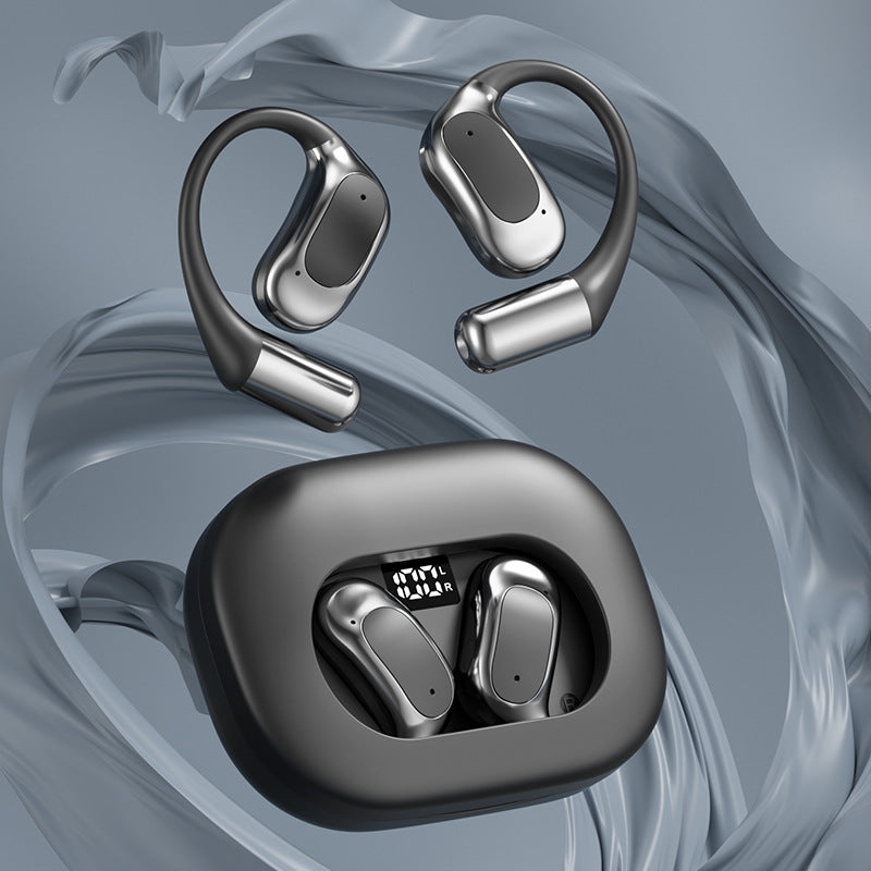 AI Translation Bluetooth Earbuds with Ear Hooks and Charging Case