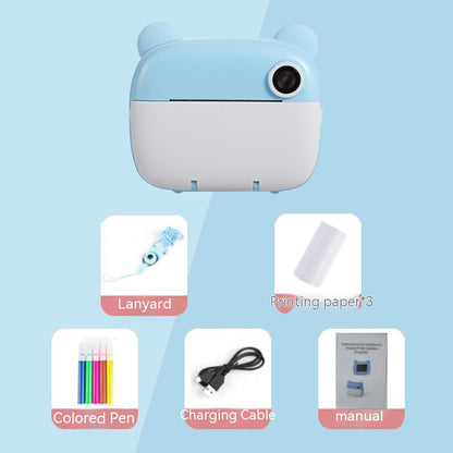Kids Instant Print Camera with Dual Lens and Photo Printing