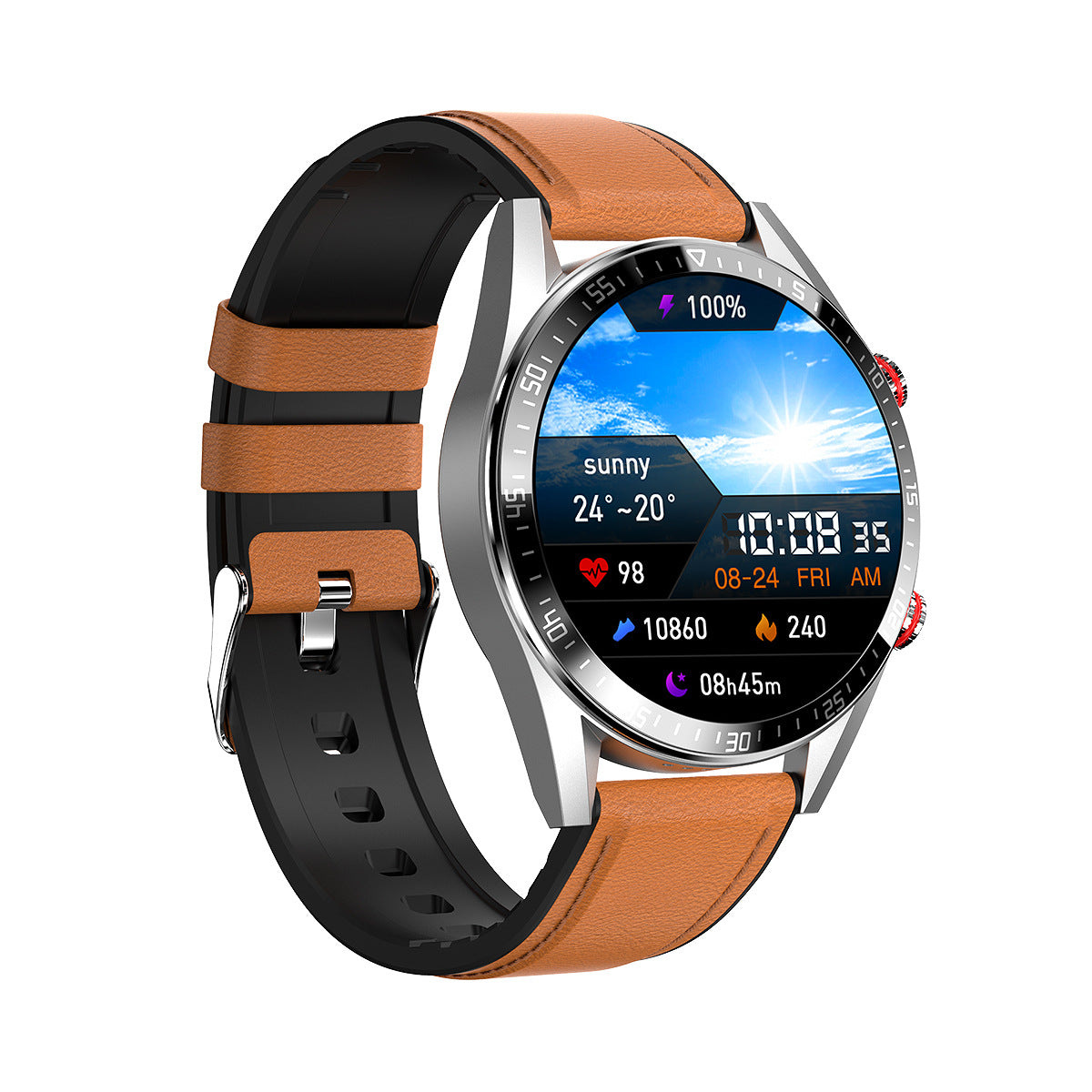 Title:
Smart Watch with HD Screen, Call Function, Heart Rate and Blood Pressure Monitor