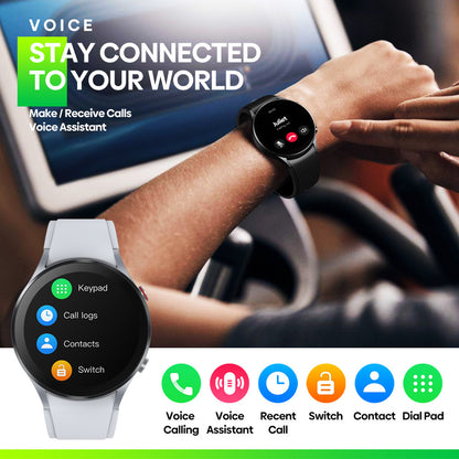 Bluetooth Smart Watch with Heart Rate and Blood Oxygen Monitor