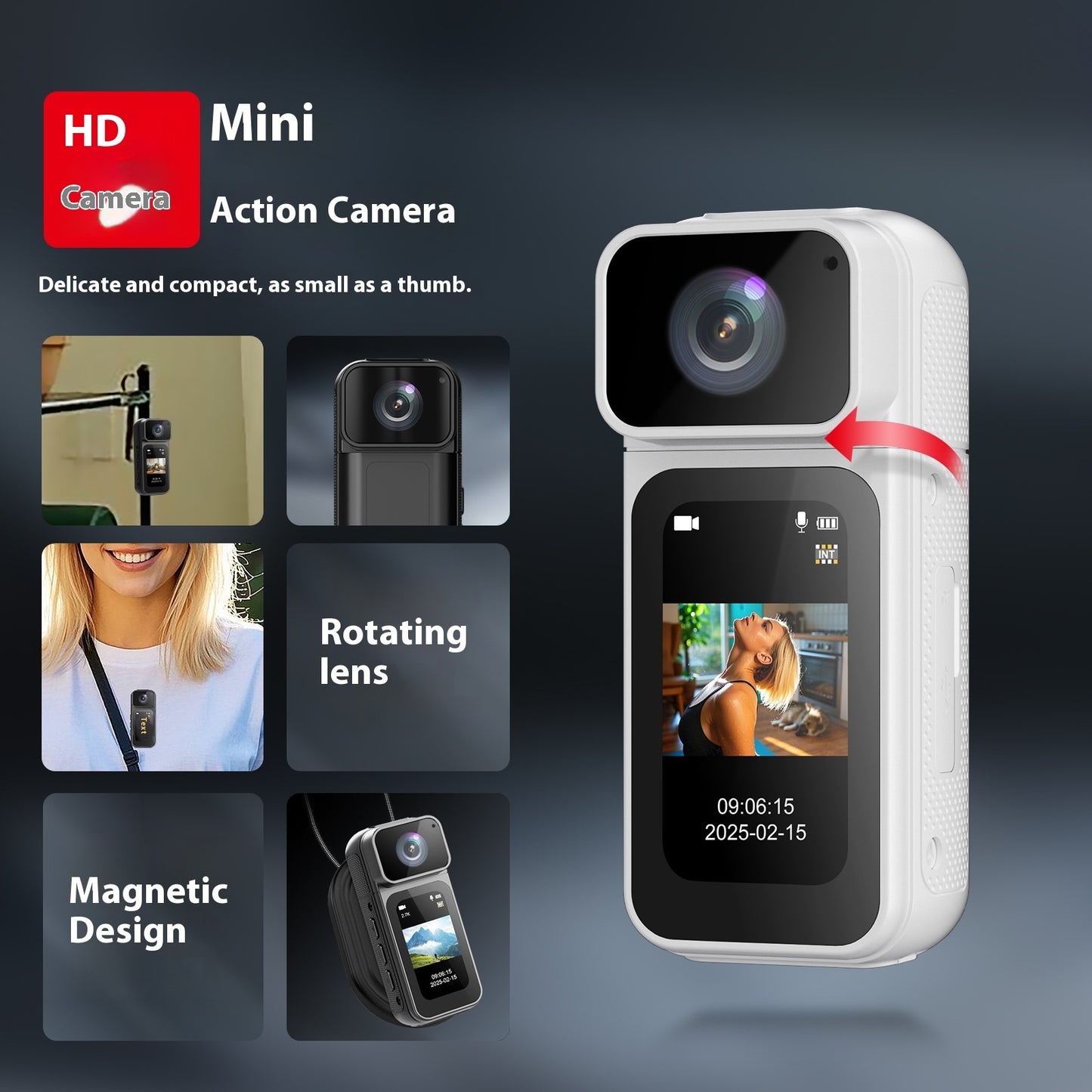 S80 HD Sports Action Camera with Anti-Shake and Compact Design