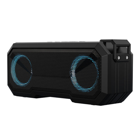 Waterproof Bluetooth Speaker with LED Lights & Built-in Power Bank