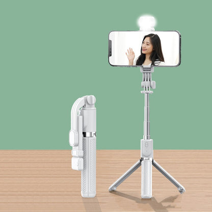 Bluetooth Selfie Stick Tripod with Light for Live Streaming