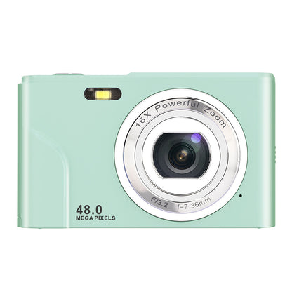 HD Mini Digital Camera with 48MP Photo and 16X Zoom