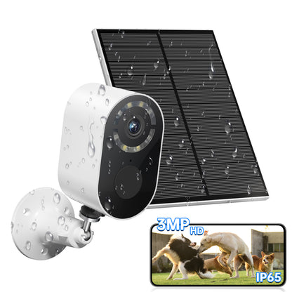 3MP Solar Wireless Outdoor Security Camera with Night Vision