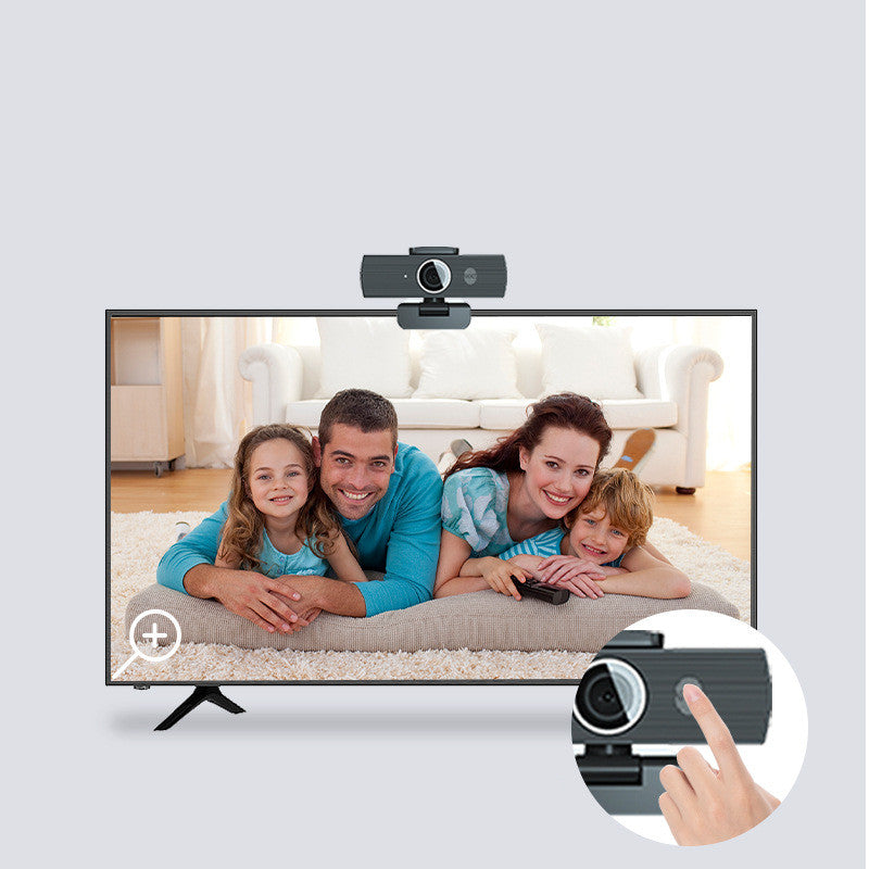HD Webcam with Zoom for Computer and Video Calls