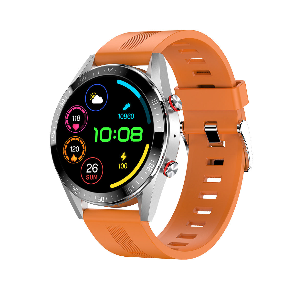 Title:
Smart Watch with HD Screen, Call Function, Heart Rate and Blood Pressure Monitor