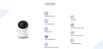 IMILAB A1 2K WiFi Home Security Camera with App Control