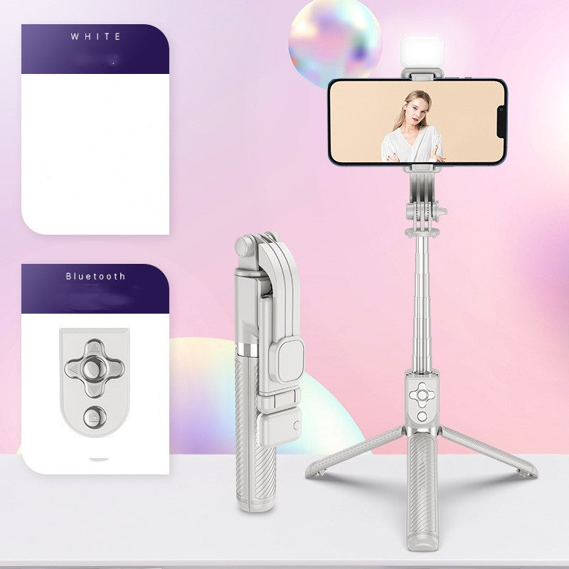 Bluetooth Selfie Stick Tripod with Light for Live Streaming