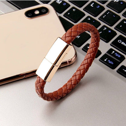 bracelet USB charging cable for iphone, android and type-C devices