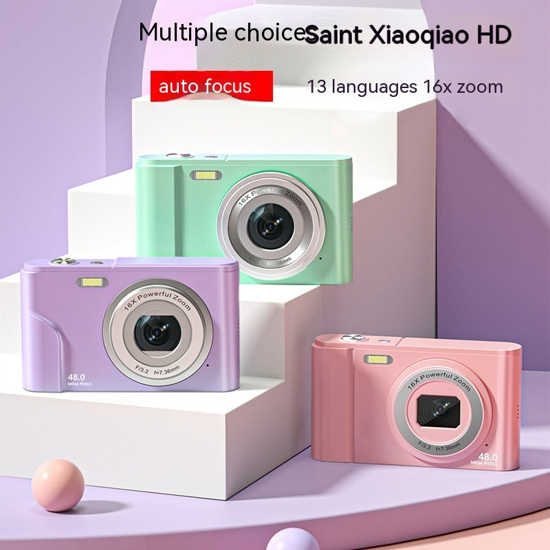 HD Mini Digital Camera with 48MP Photo and 16X Zoom