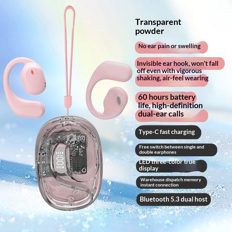 AI Translation Sports Bluetooth Earbuds with LED Display