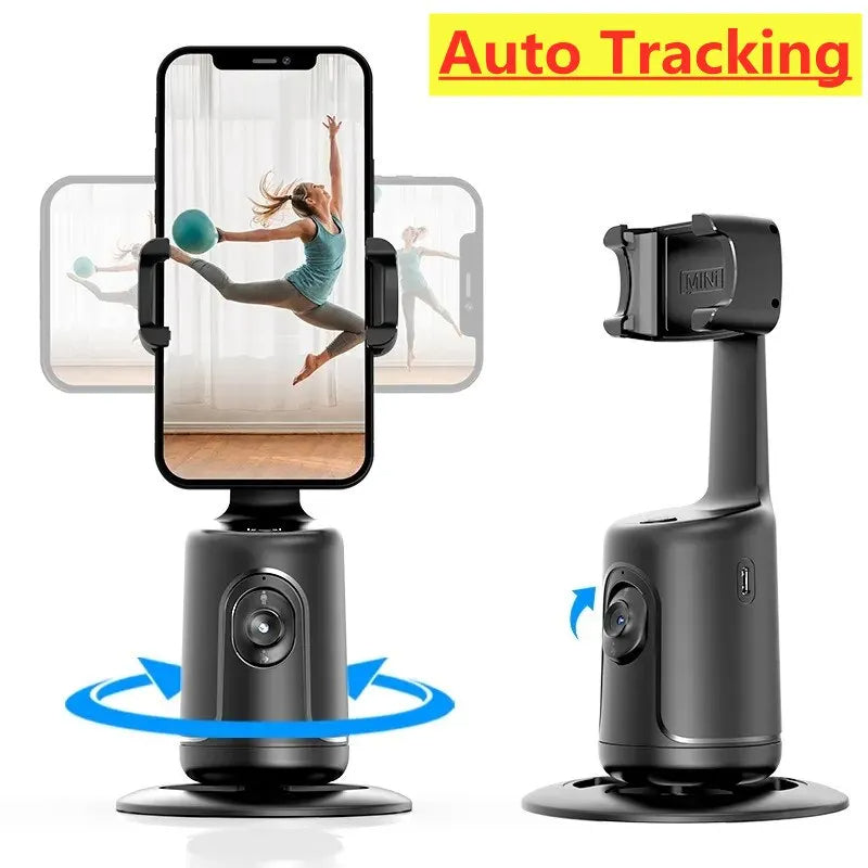 360° AI Auto Face Tracking Phone Holder 360° Gimbal Stand