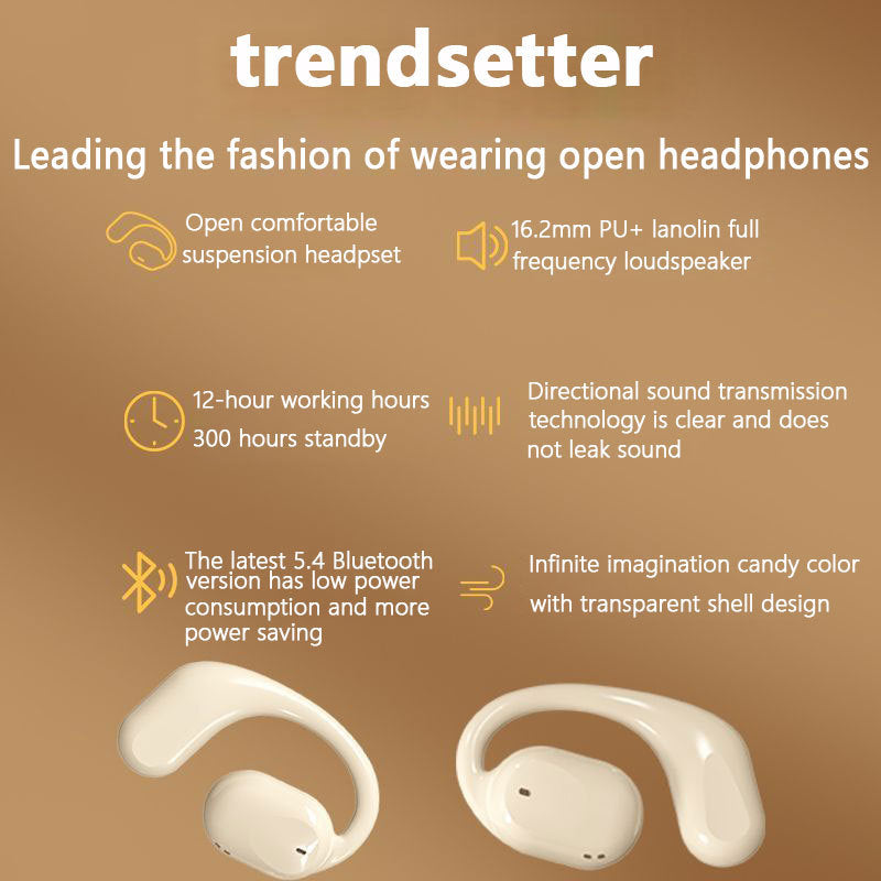 AI Translation Sports Bluetooth Earbuds with LED Display