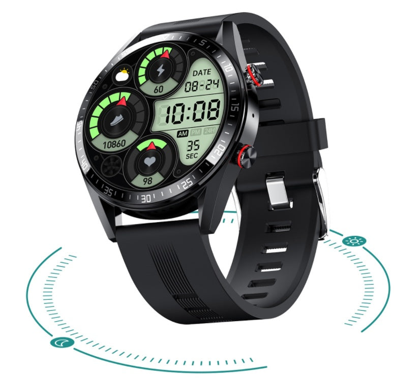 Title:
Smart Watch with HD Screen, Call Function, Heart Rate and Blood Pressure Monitor